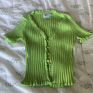 Princess Polly Green Sweater knit top